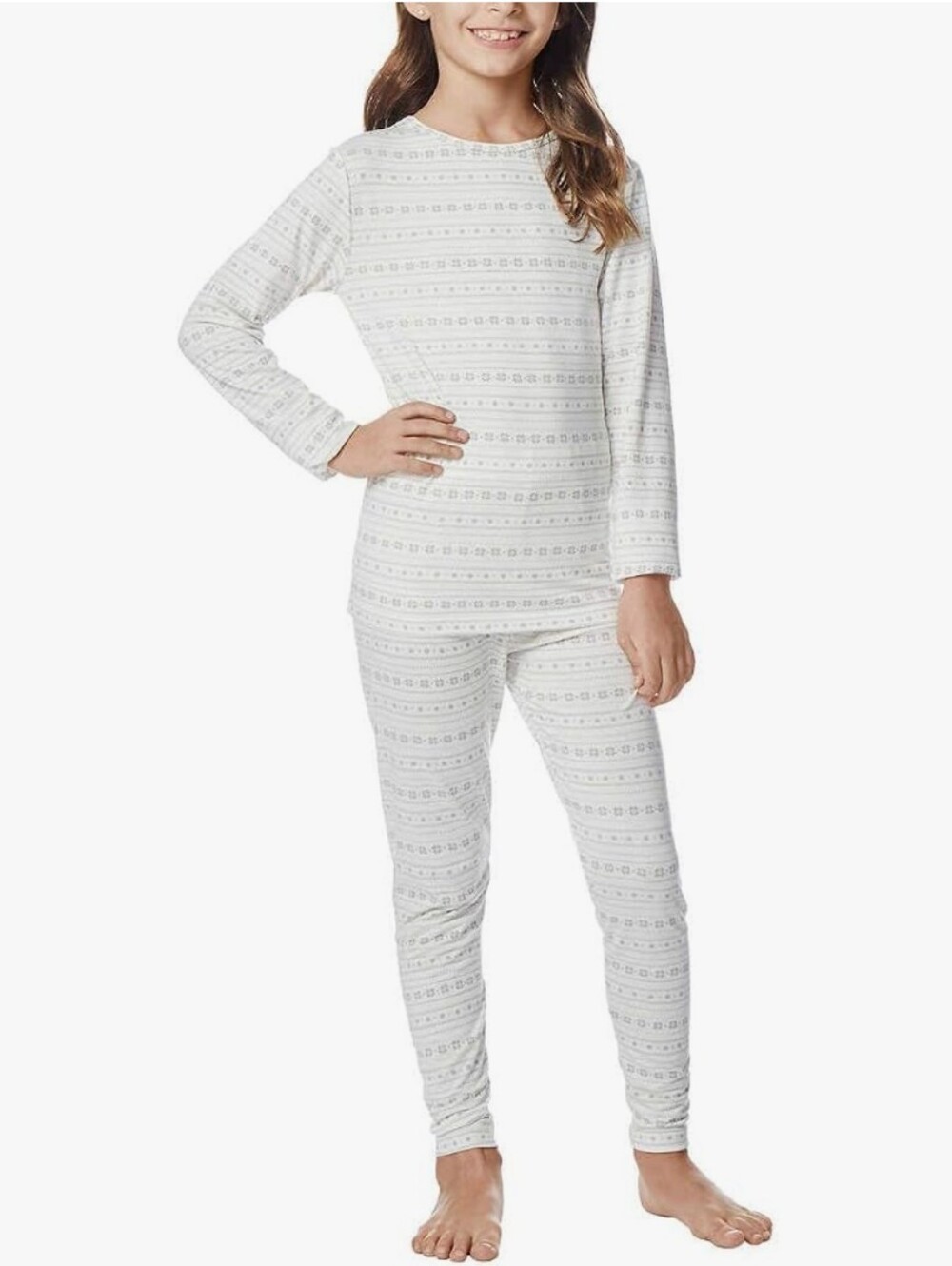 Fair Isle Pattern Pajama Set - Picture 8 of 8